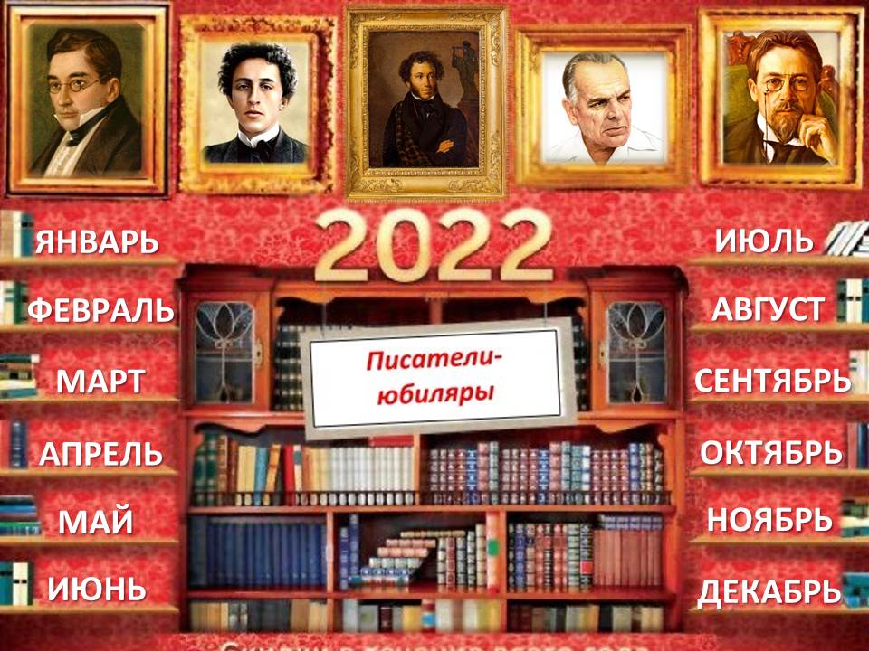 Писатели юбиляры в 2024 году в библиотеке