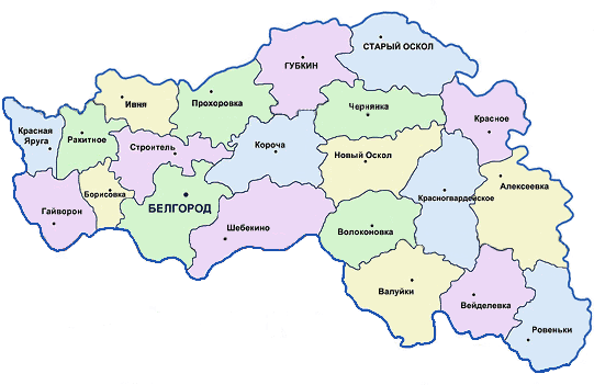 belgorod region map
